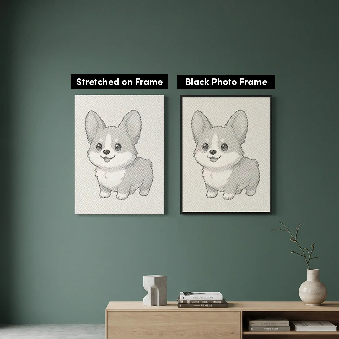 Pittura a punti del cucciolo