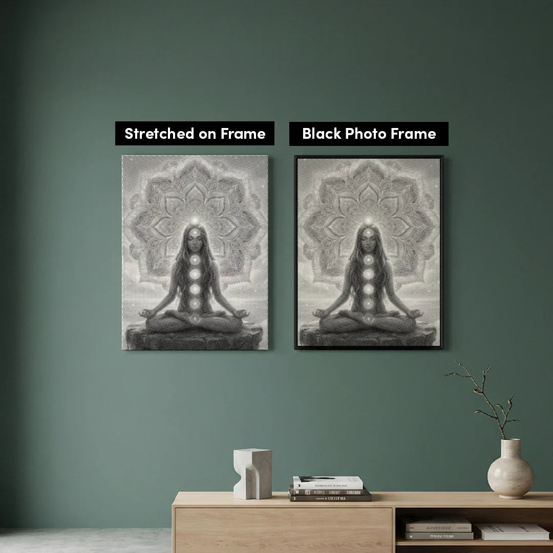 Pittura a punti mandala yoga