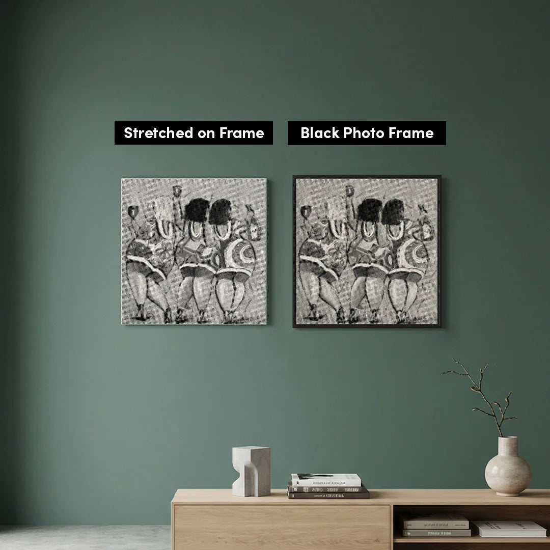 Le signore felici vincono la pittura a punti