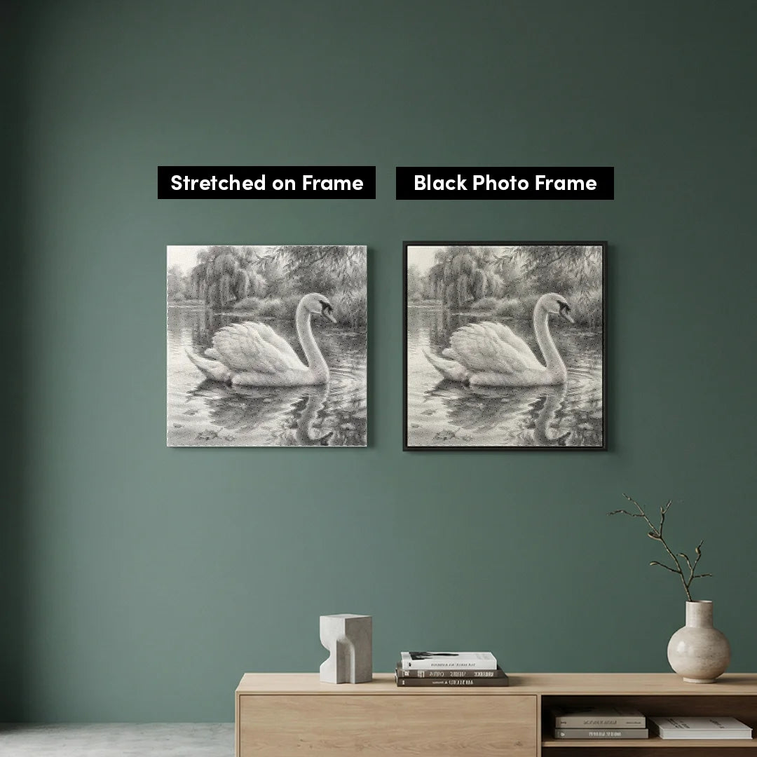 Pittura a punti di cigno