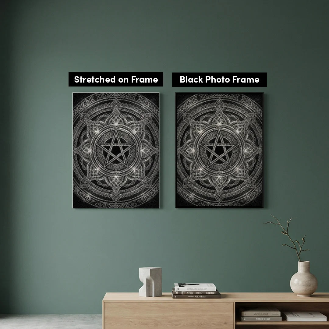 Pittura a punti stellari Mandala