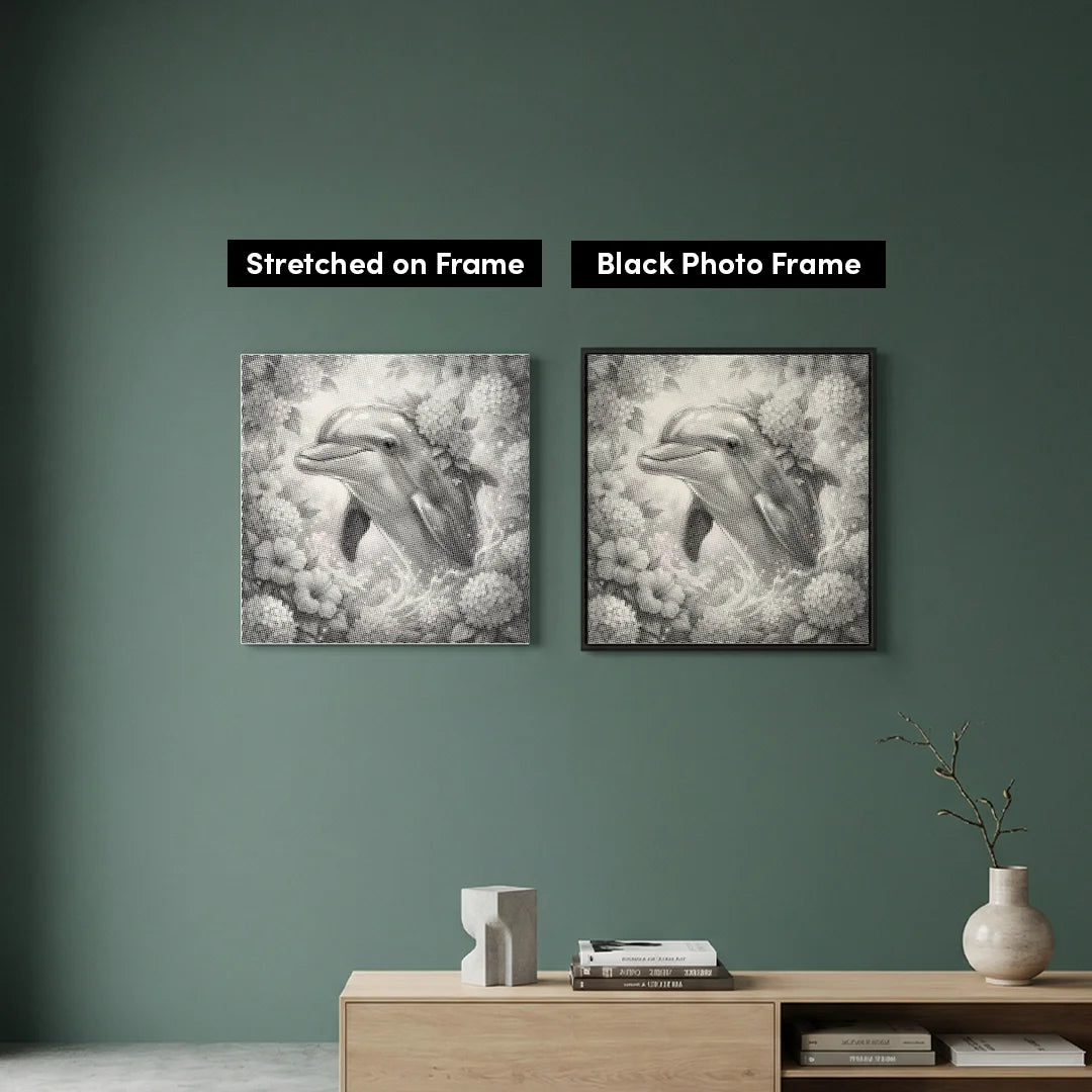 Pittura dei delfini