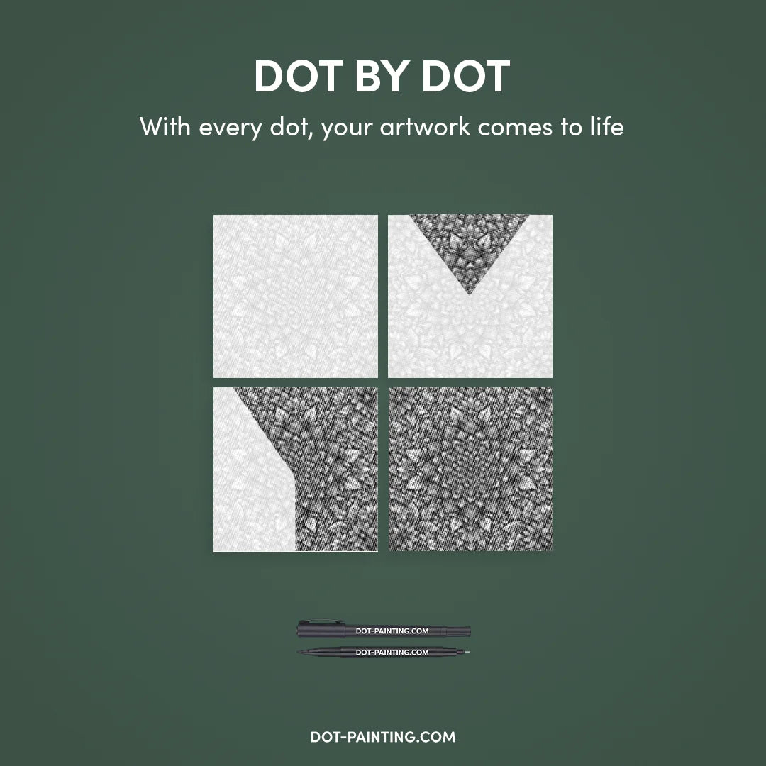 Mandala 8 punti pittura