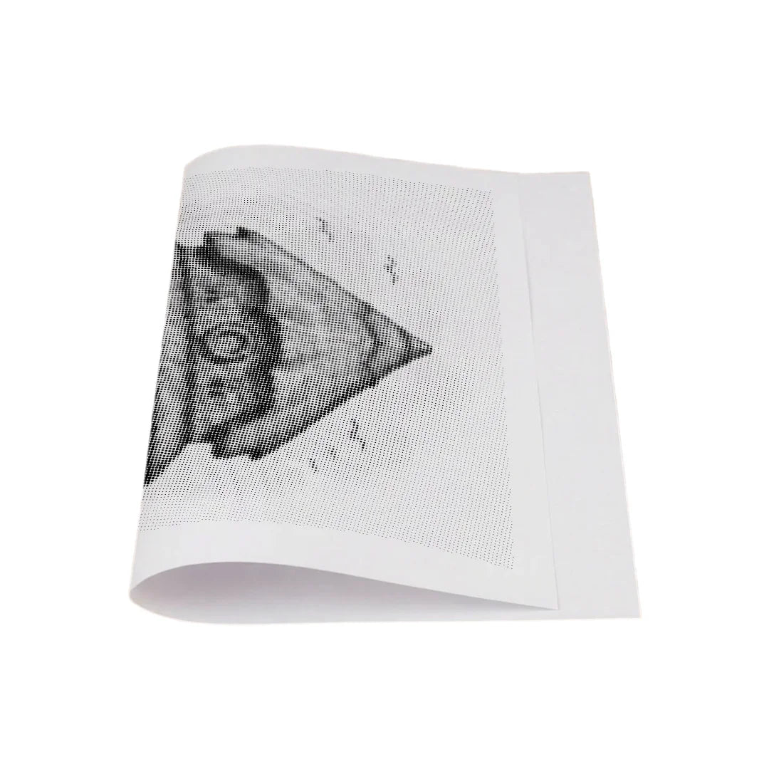 Pittura a punti del cottage sulla spiaggia