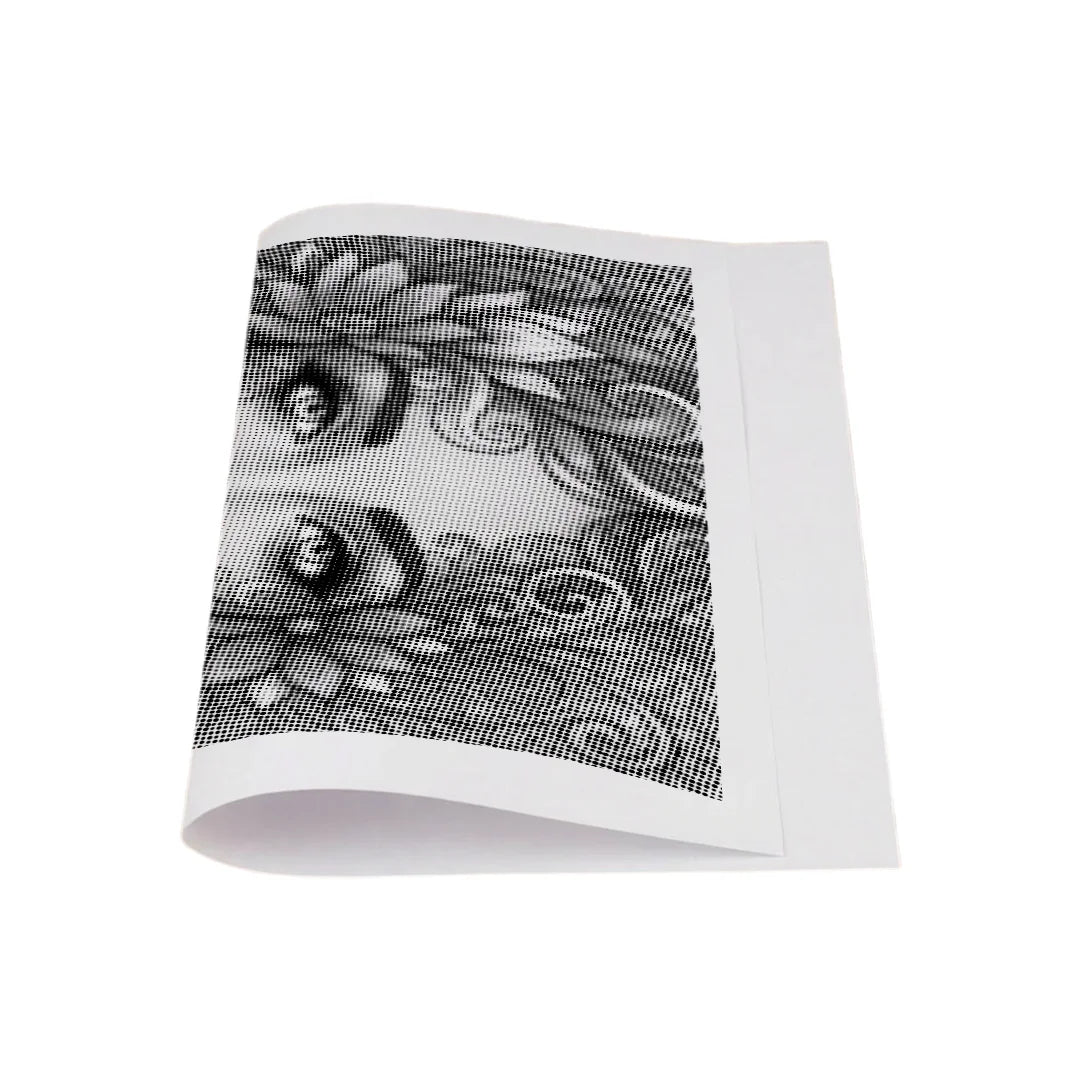 Pittura a punti del viso botanico