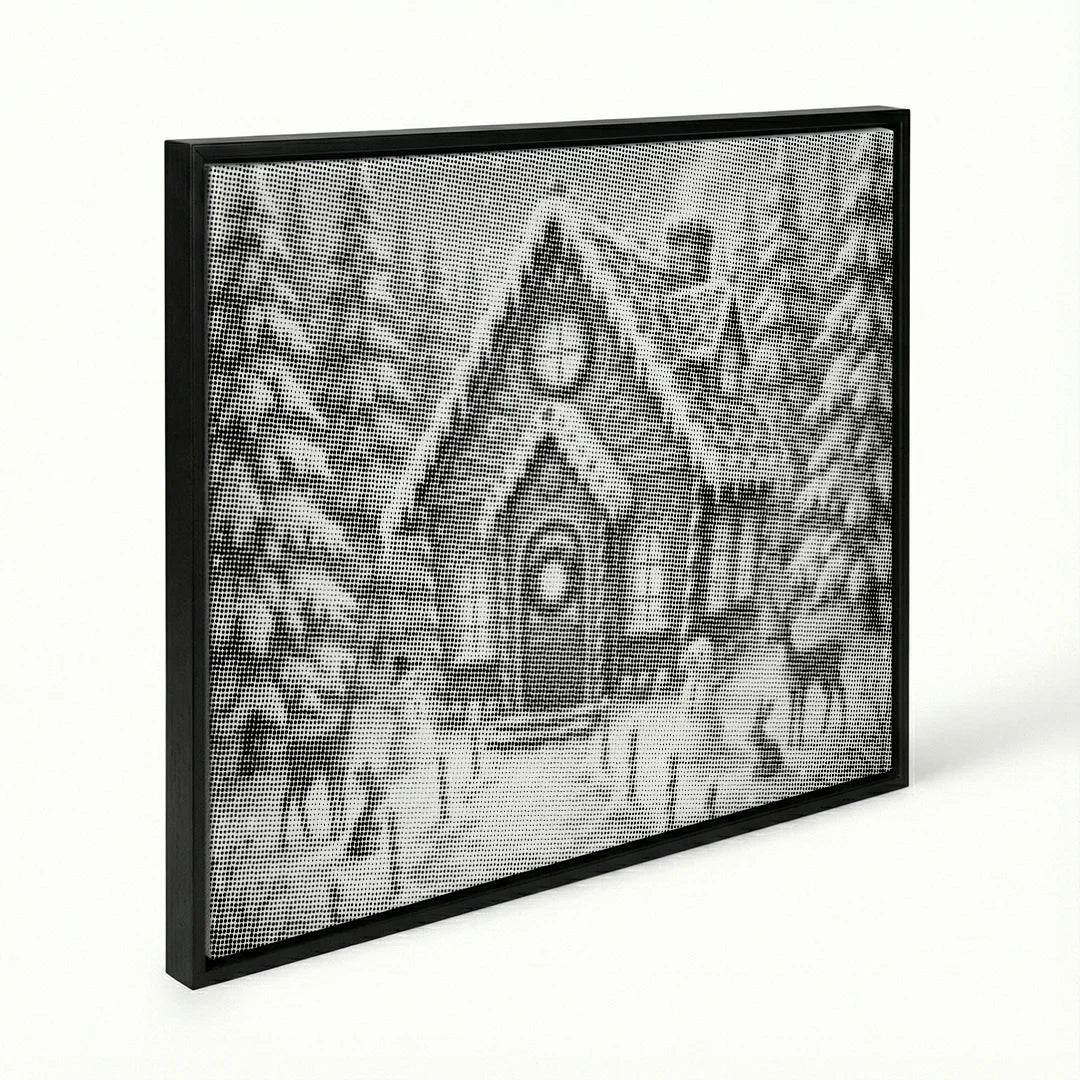 Pittura a punti della casa di caramelle