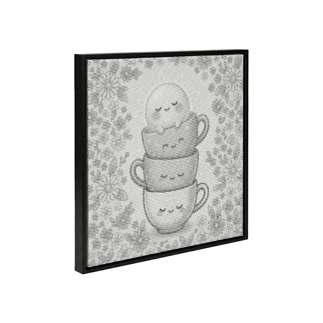 Pittura a punti di tazze felici