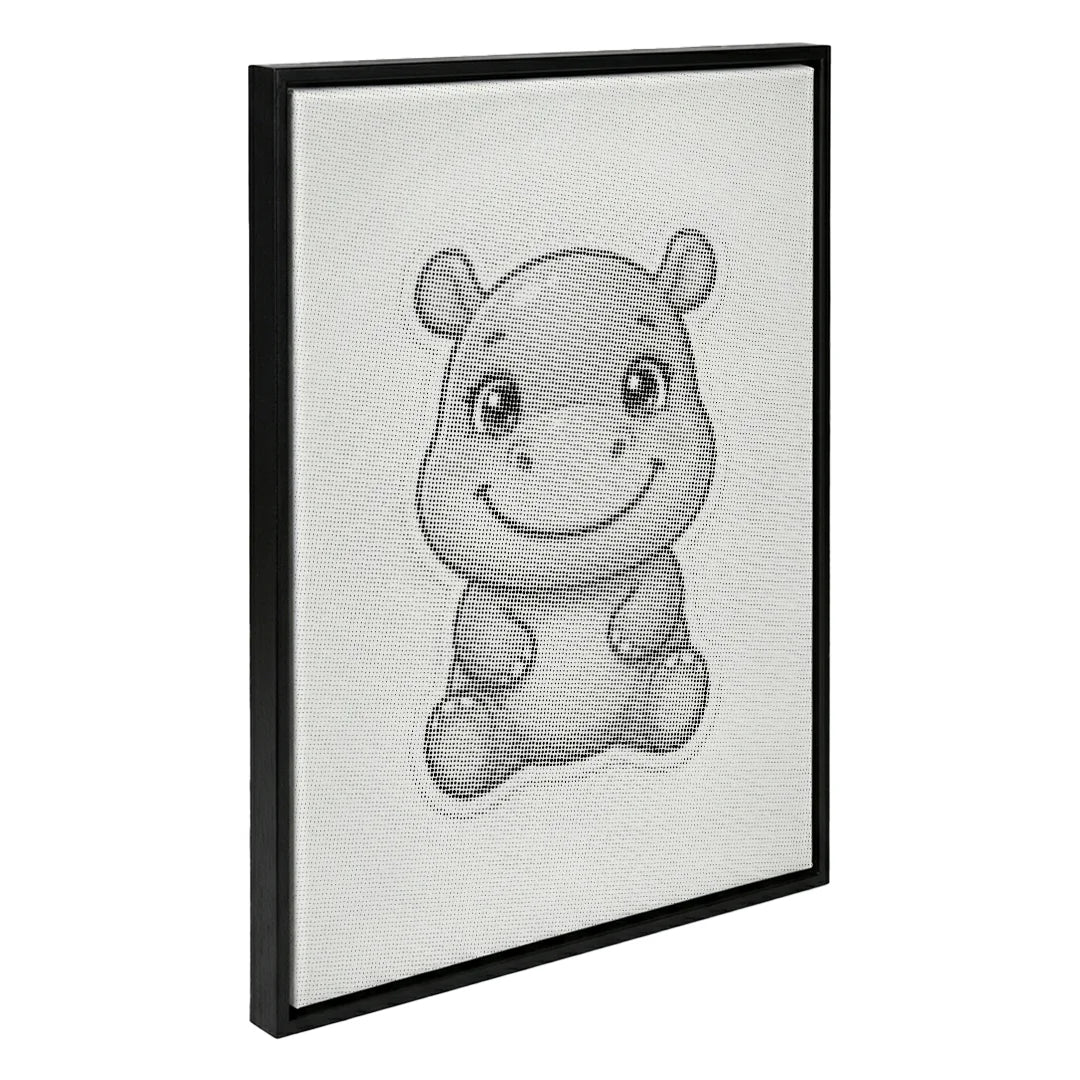 Pittura a punti di ippopotamo