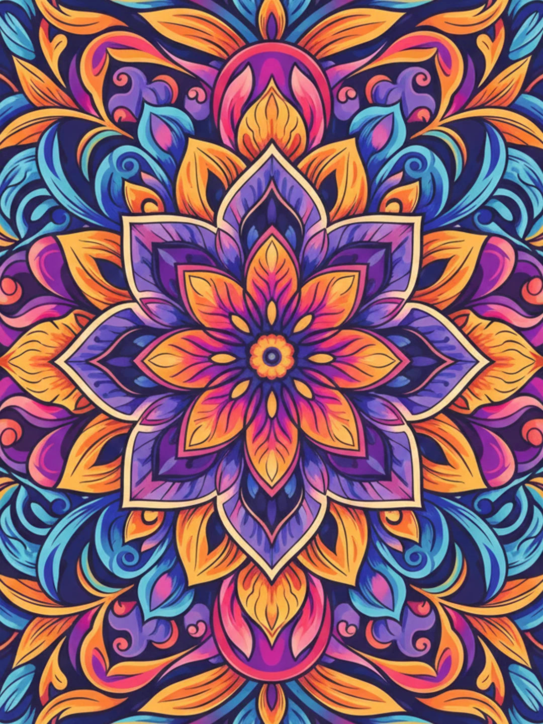 Kit Dot Painting Mandala Floreale