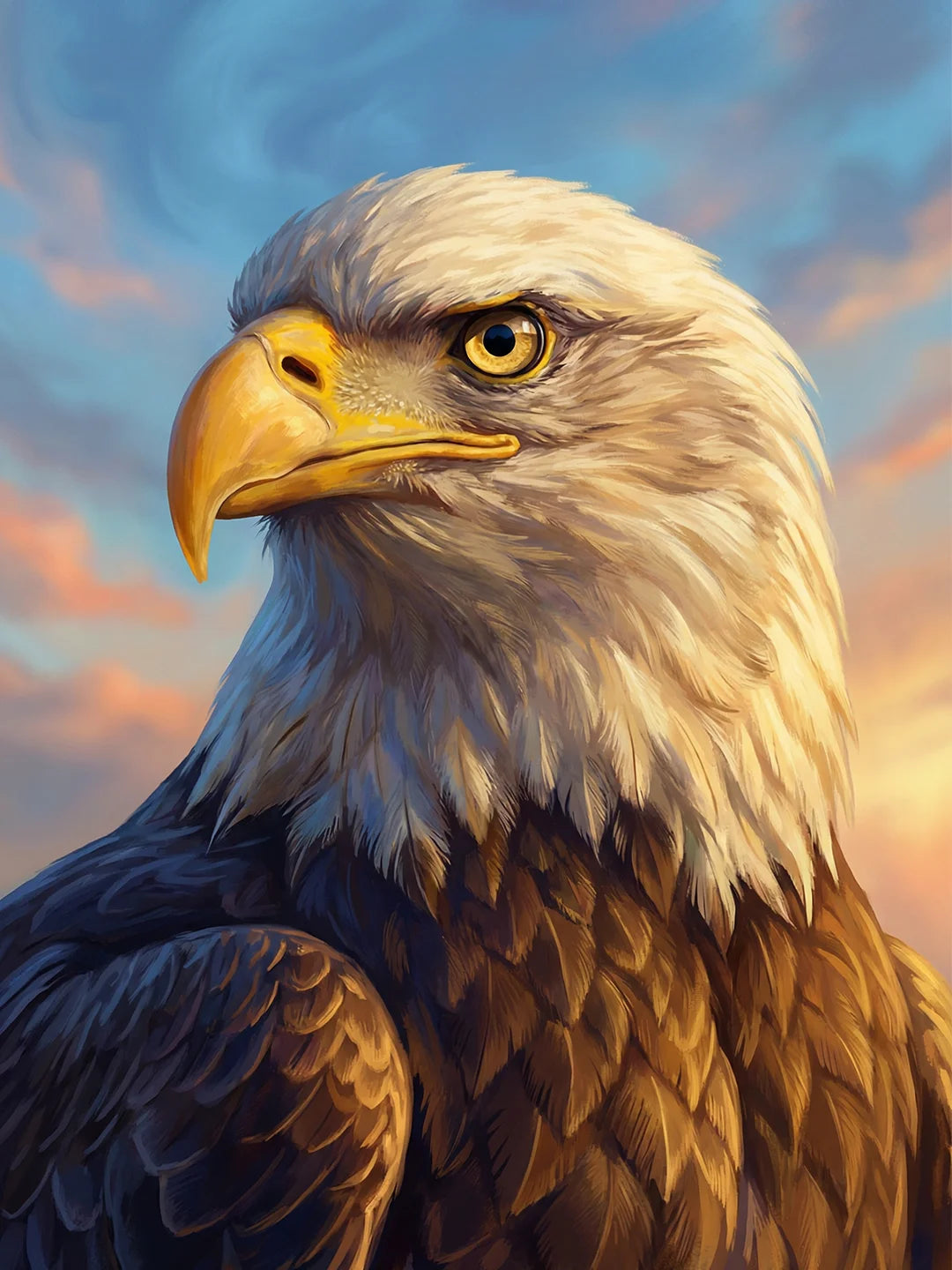 Pittura a punti dell'aquila