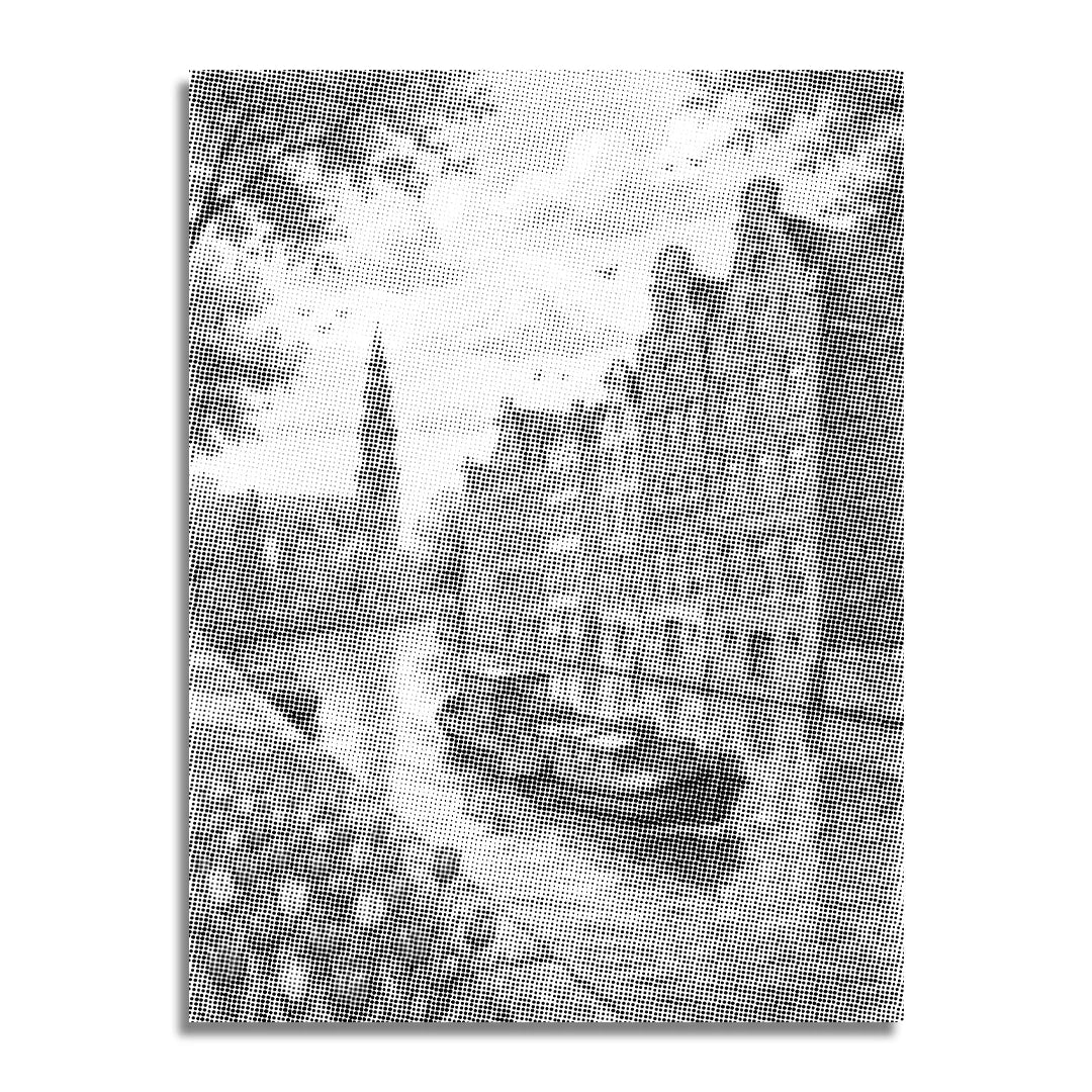 Pittura a punti del canale di Amsterdam