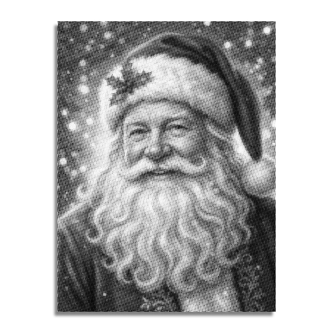 Pittura di Babbo Natale a 4 punti