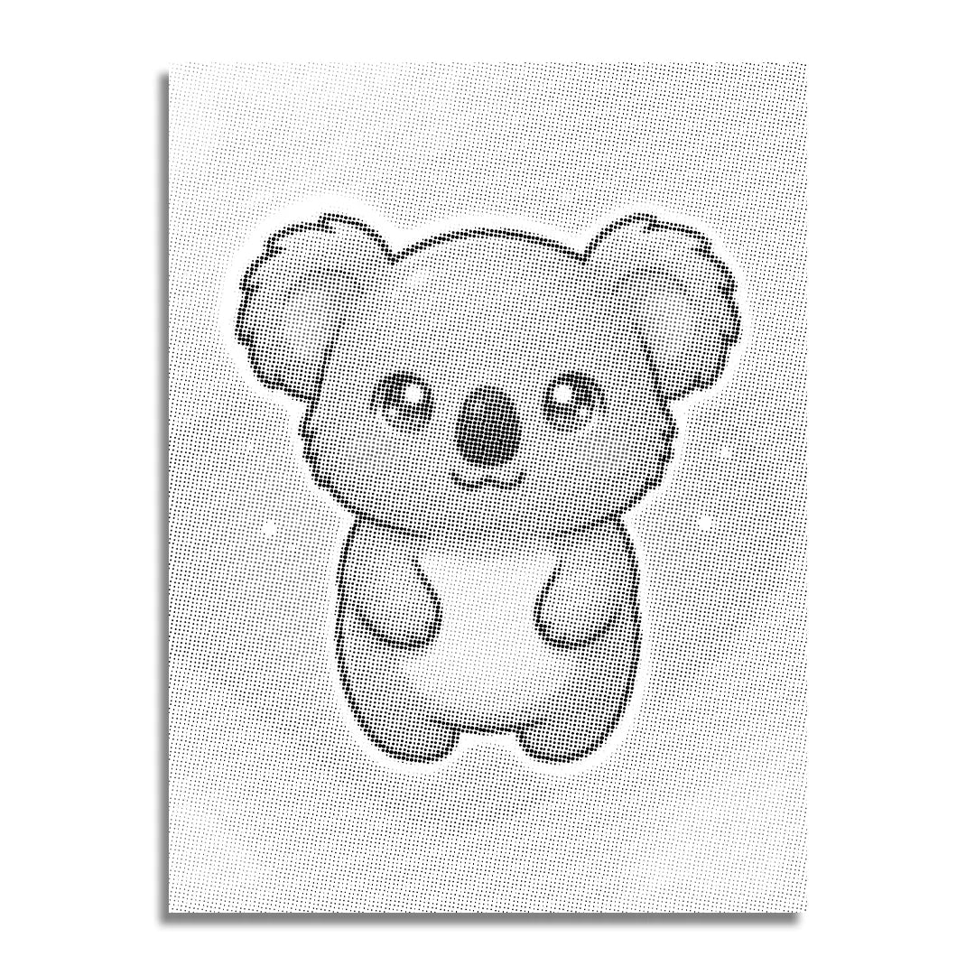 Kit dot painting Lupo