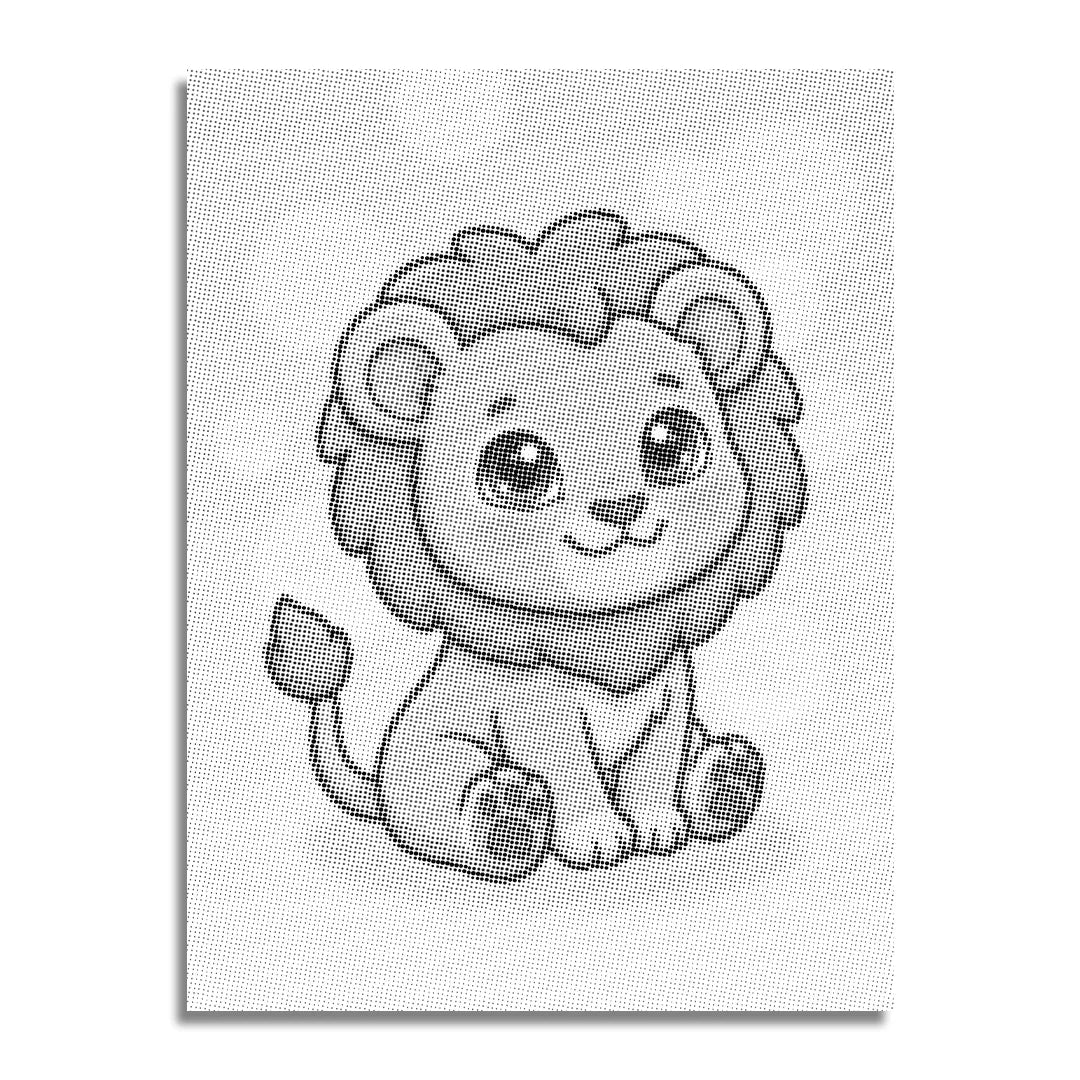 Kit dot painting Lupo