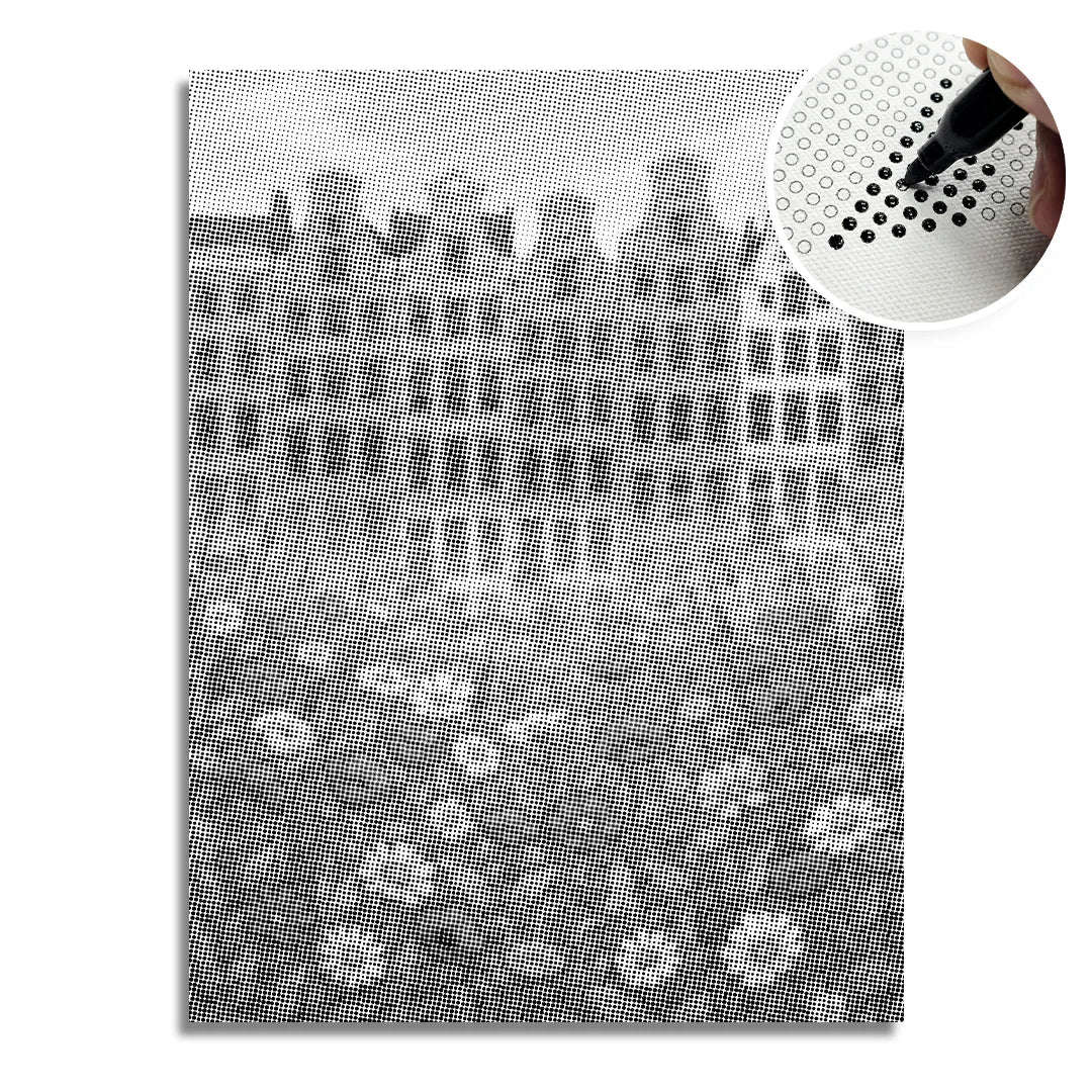 Pittura a punti del mercato dei fiori di Amsterdam