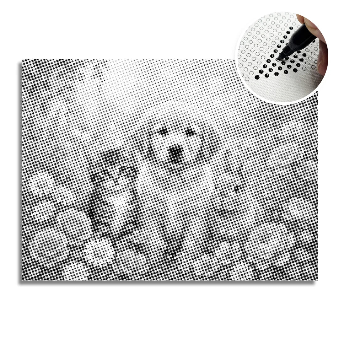 Kit dot painting Lupo