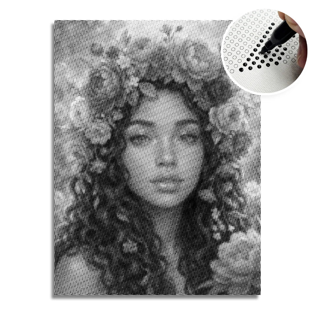 Donne con fiori Dot Painting