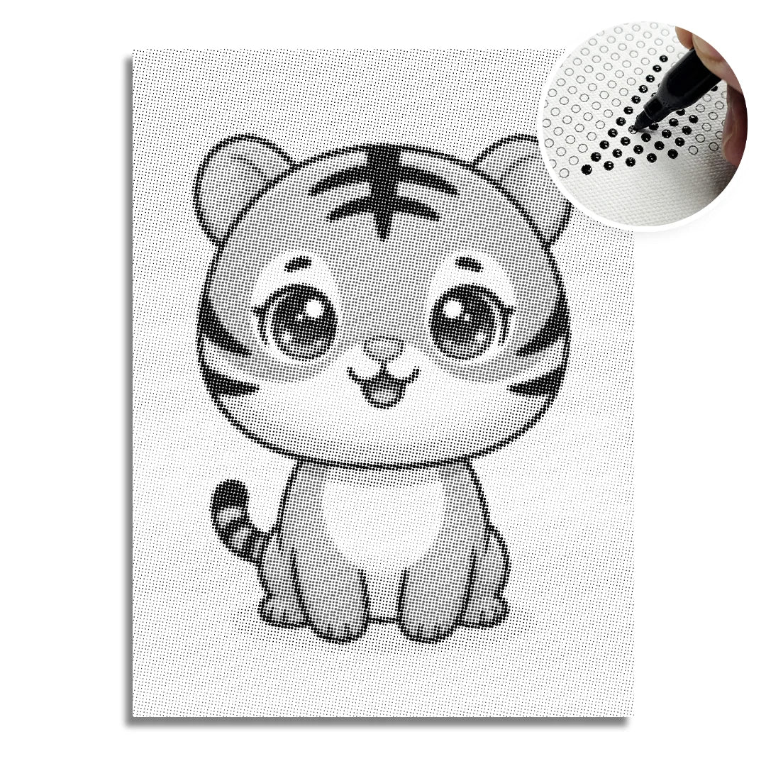 Kit dot painting Lupo