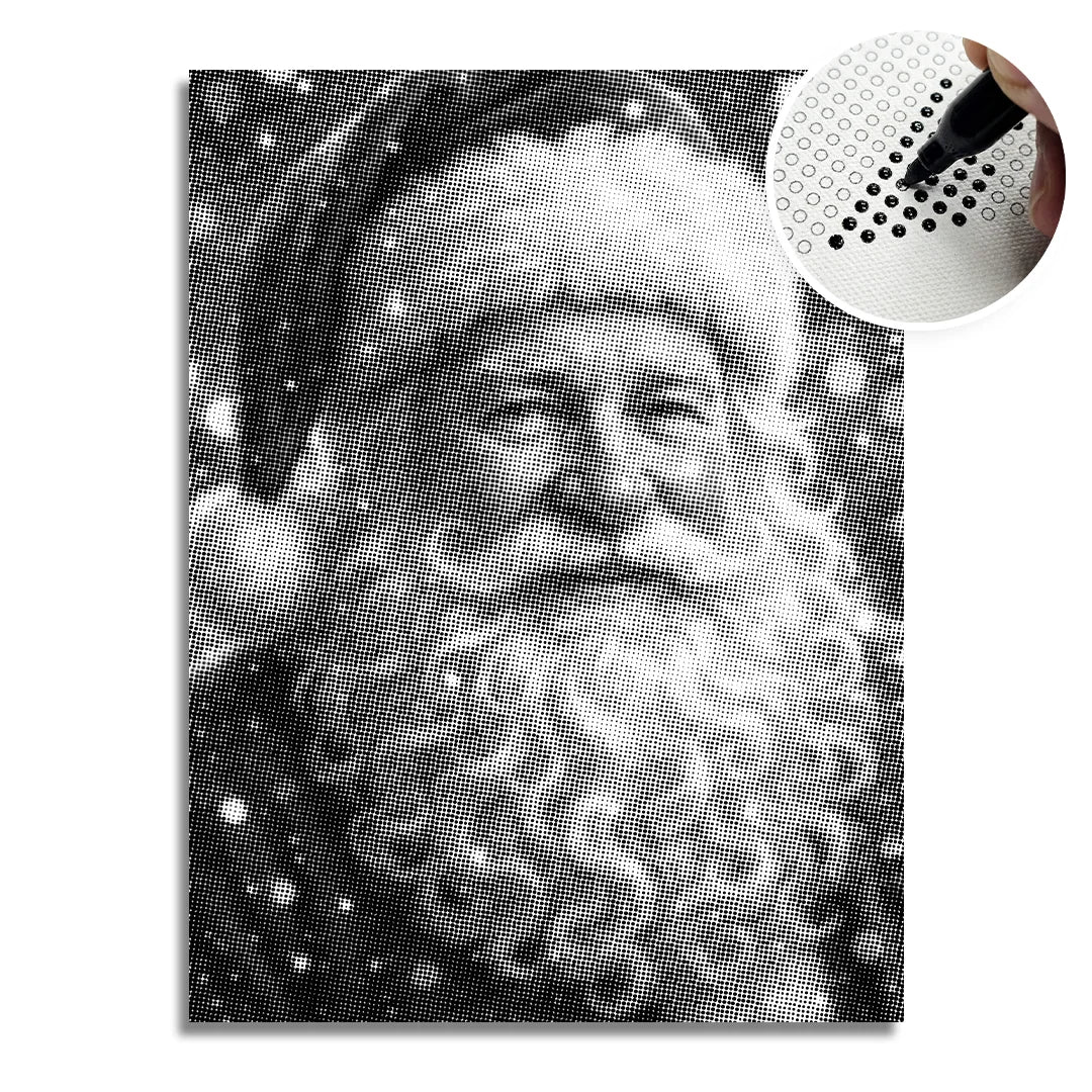 Pittura di Babbo Natale a 2 punti