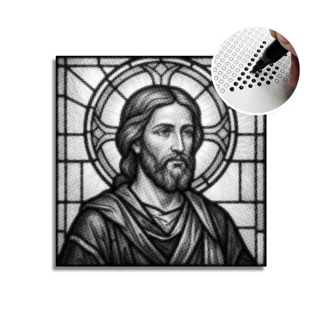 Pittura a punti di Gesù