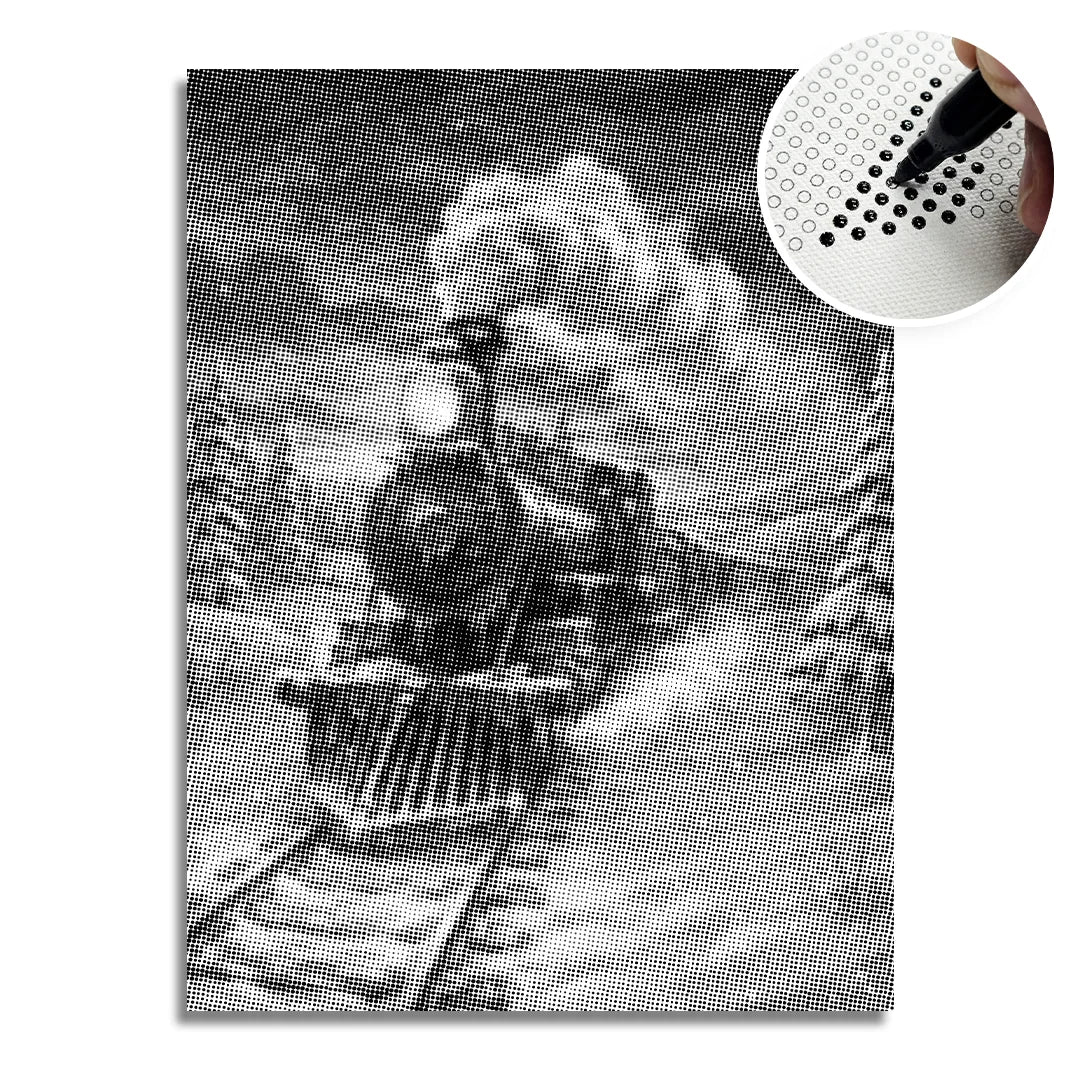 Pittura a punti Polar Express