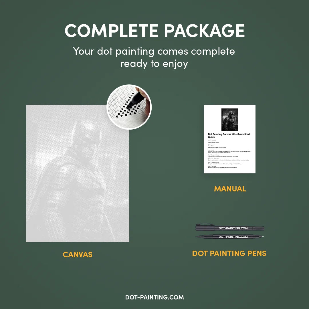 Dark Knight Dot Painting