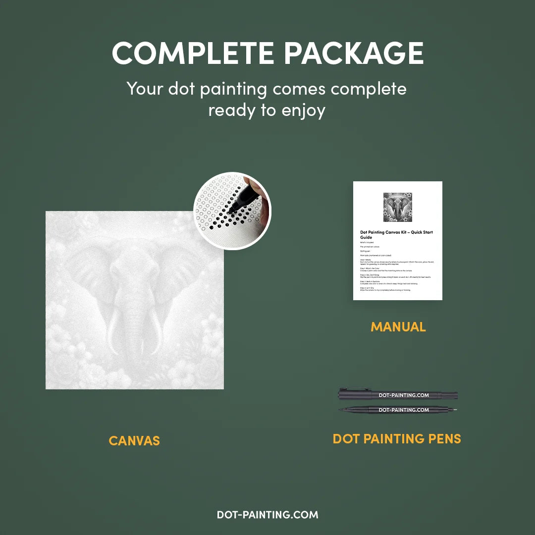 Kit dot painting Lupo