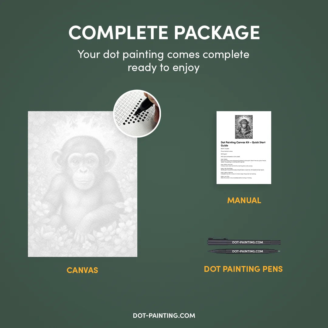 Kit dot painting Lupo