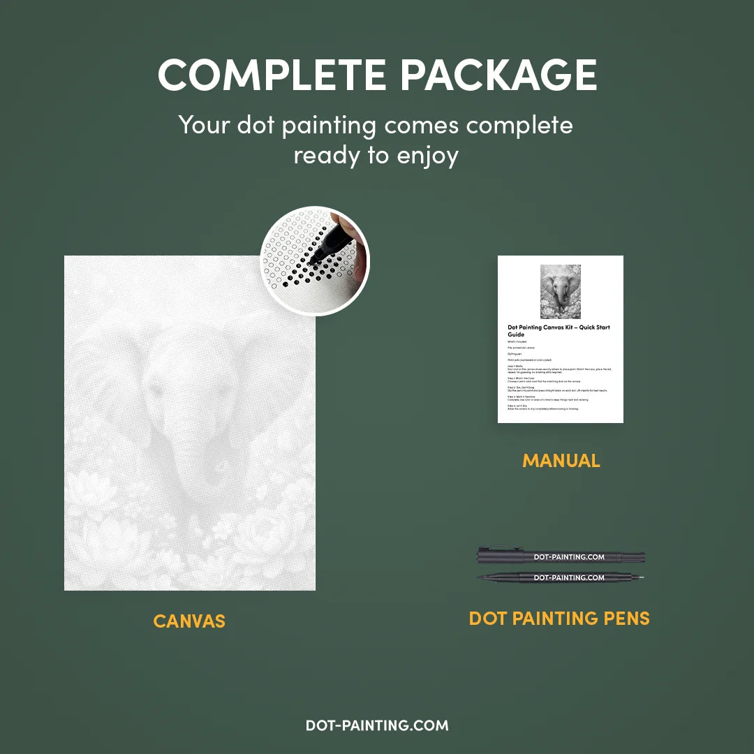 Kit dot painting Lupo