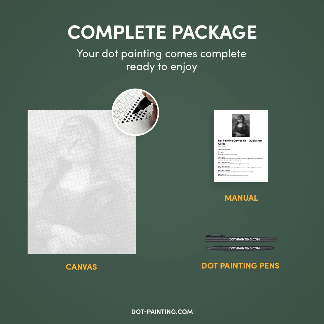 Kit dot painting Lupo