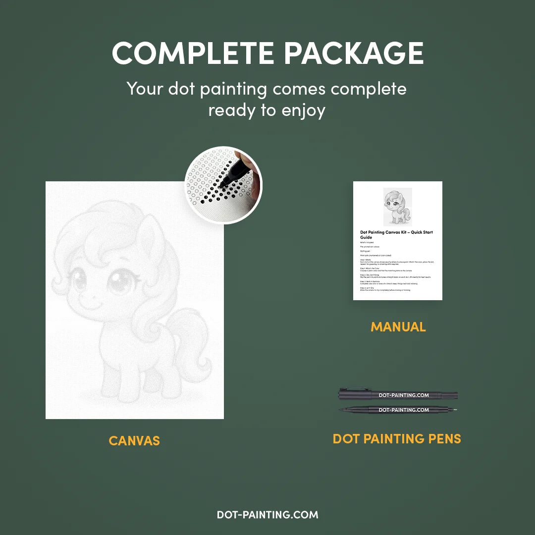 Kit dot painting Lupo