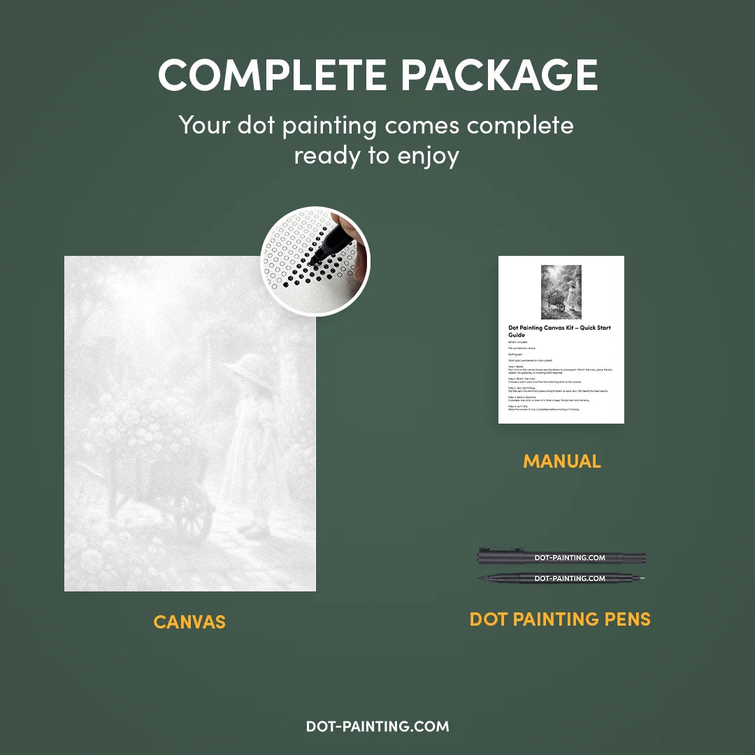 Kit dot painting Lupo