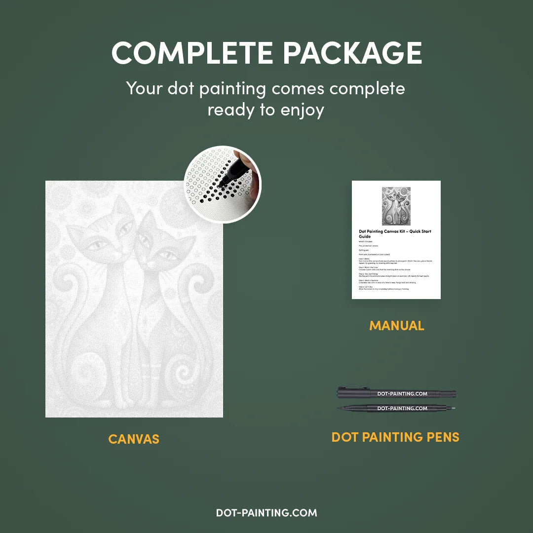 Kit dot painting Lupo