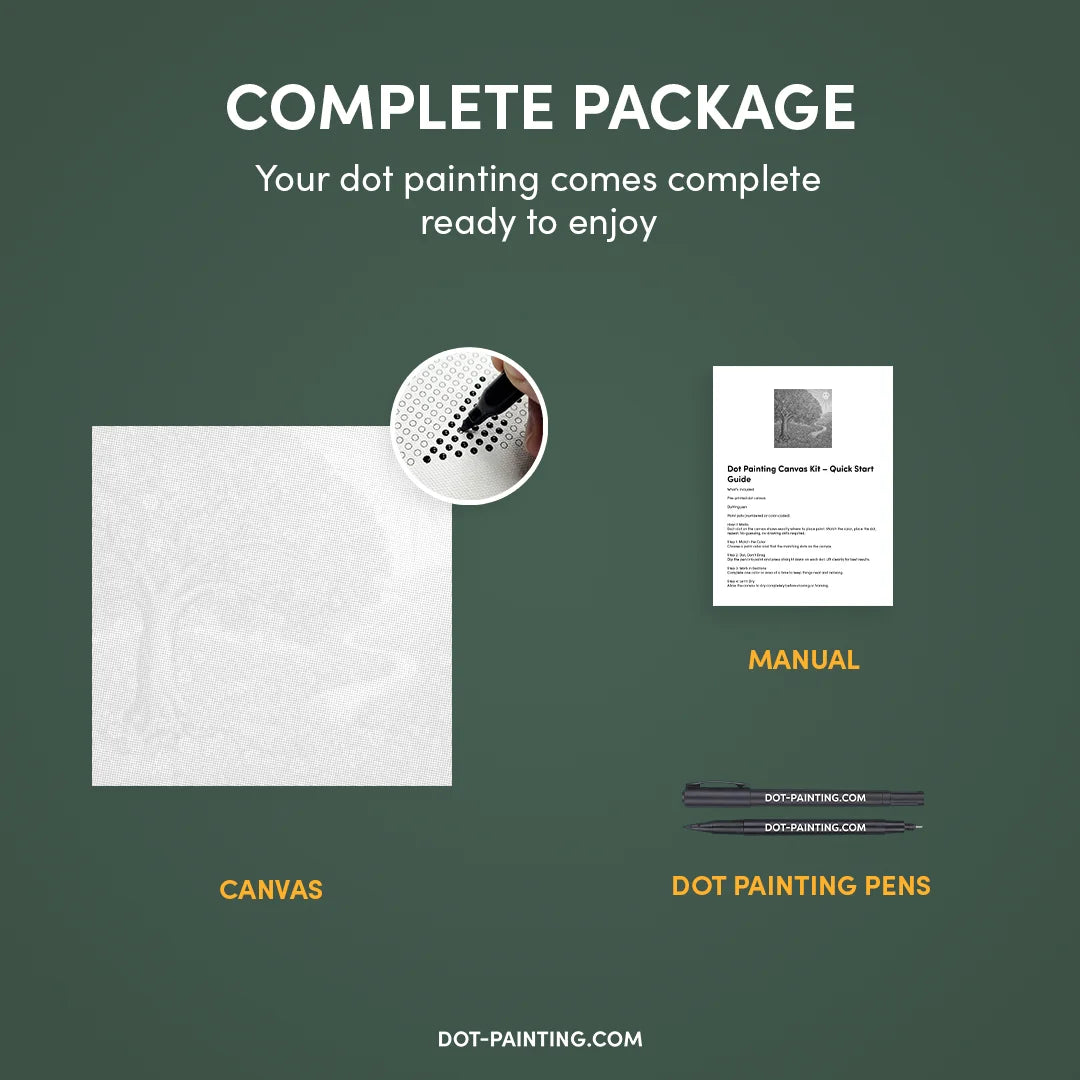 Kit dot painting Lupo