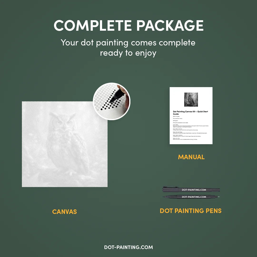 Kit dot painting Lupo