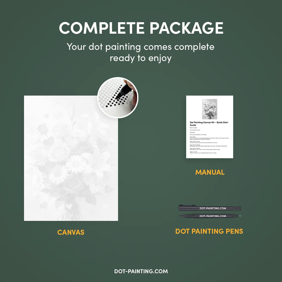 Kit Dot Painting Cuori e Fiori