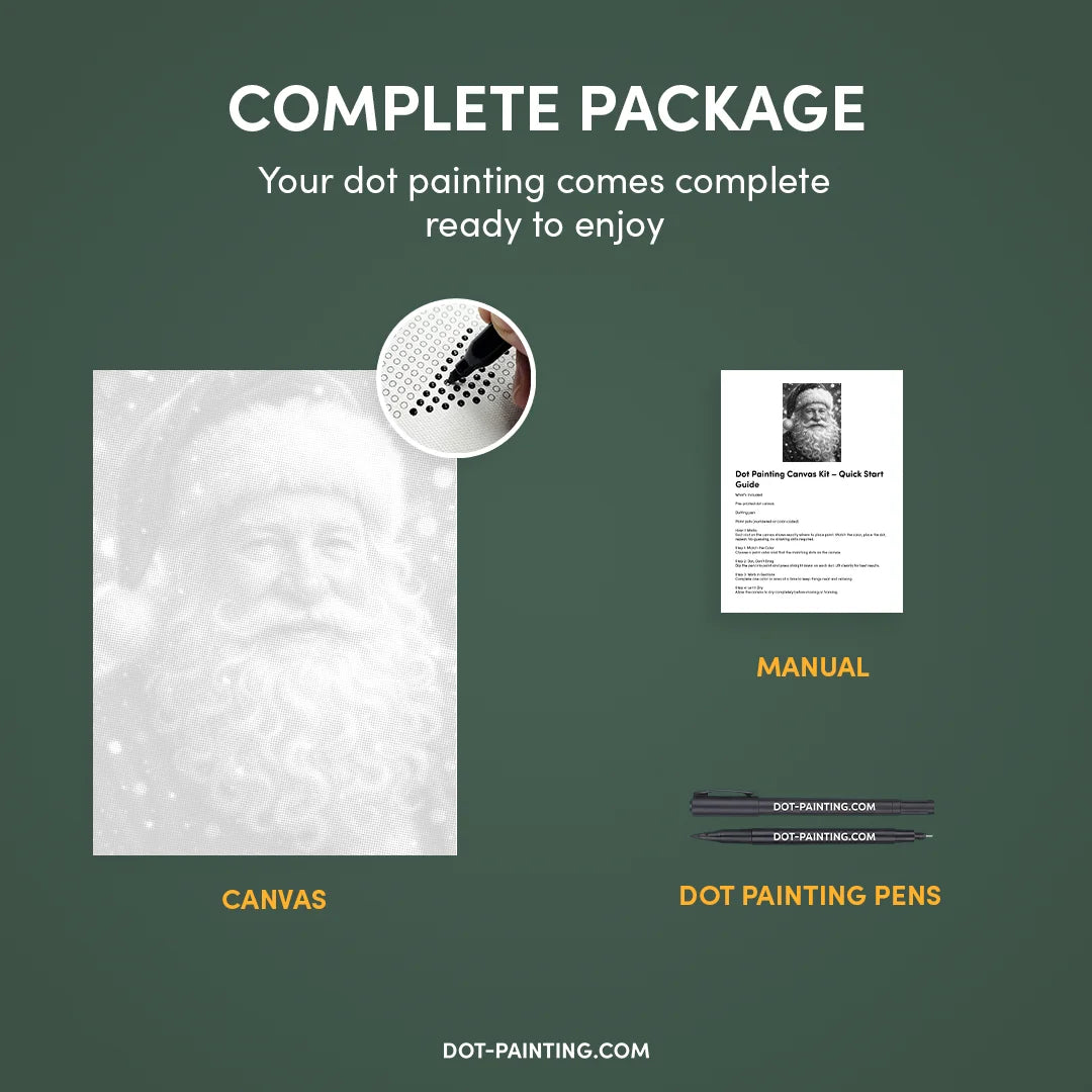 Pittura di Babbo Natale a 2 punti