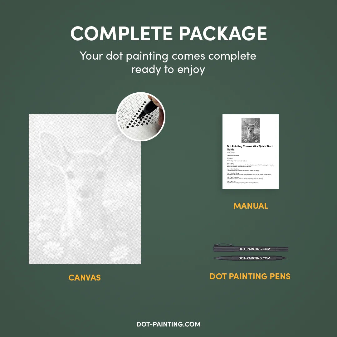 Kit dot painting Lupo