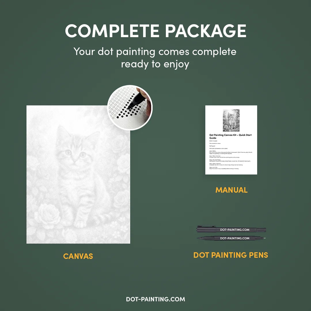 Kit dot painting Lupo