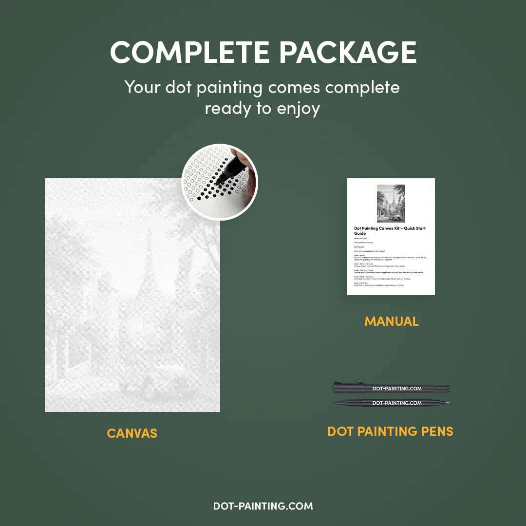 Vecchio scarabeo nella pittura a punti di Parigi