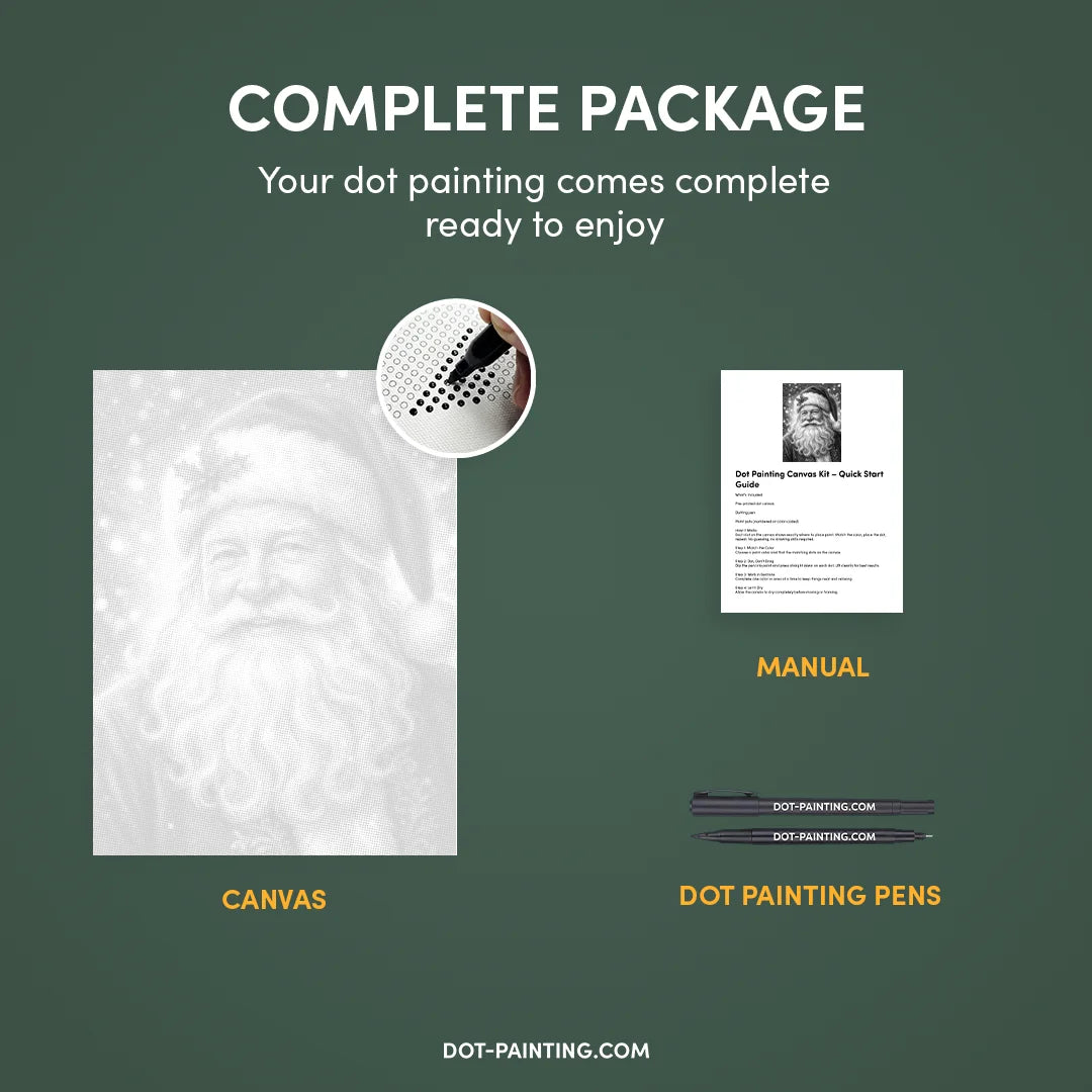 Pittura di Babbo Natale a 4 punti