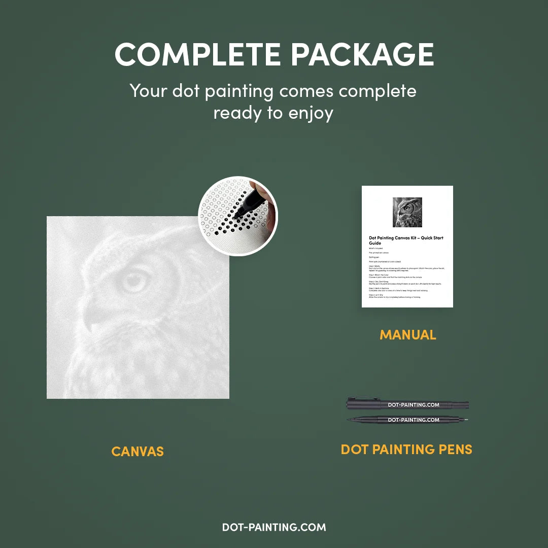 Kit dot painting Lupo