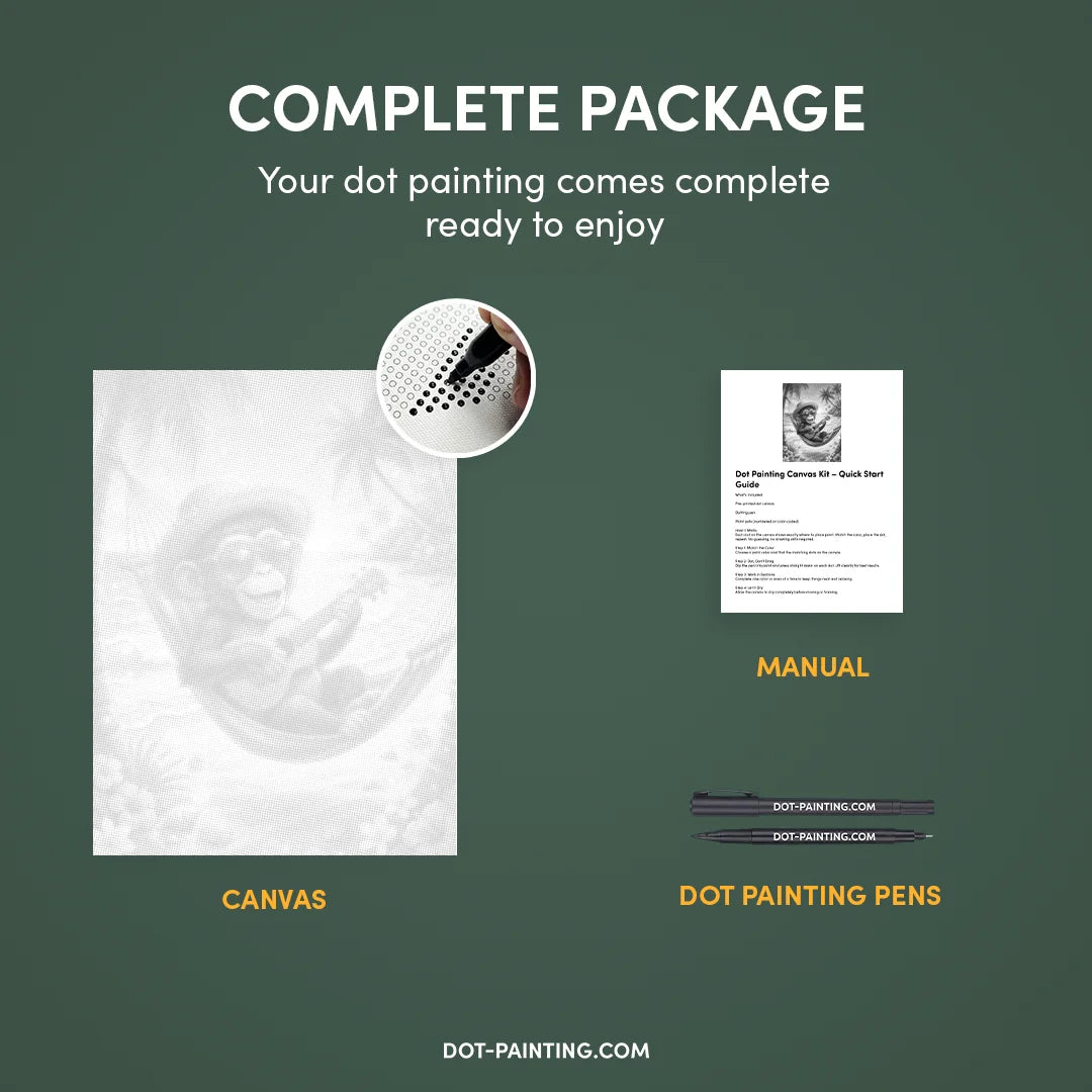 Kit dot painting Lupo