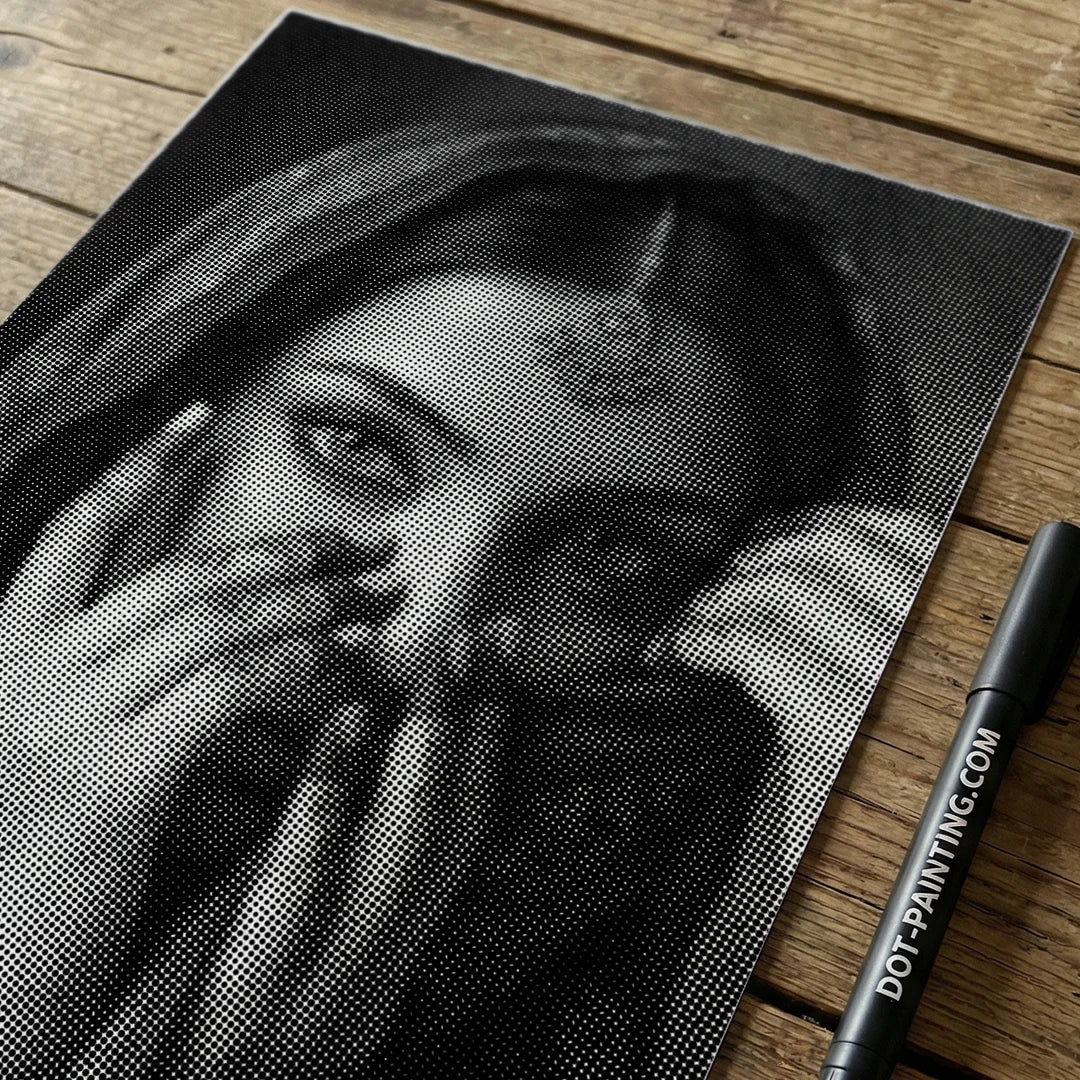 Bellissimo dipinto indiano a punti