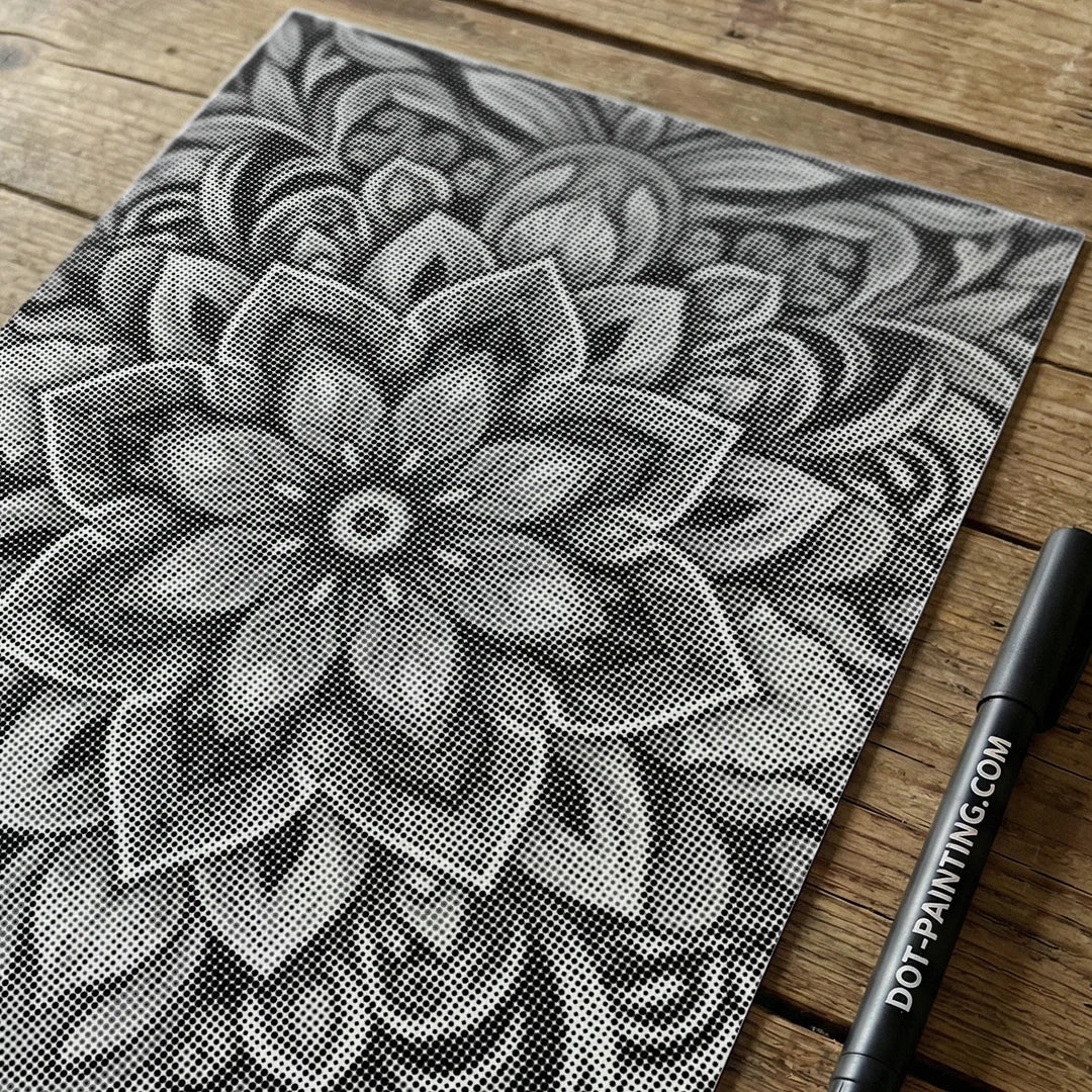 Floral Mandala Dot Painting