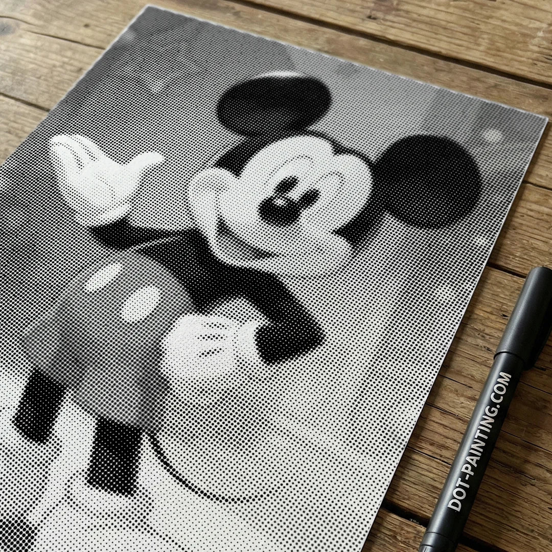 Pittura a punti di Topolino
