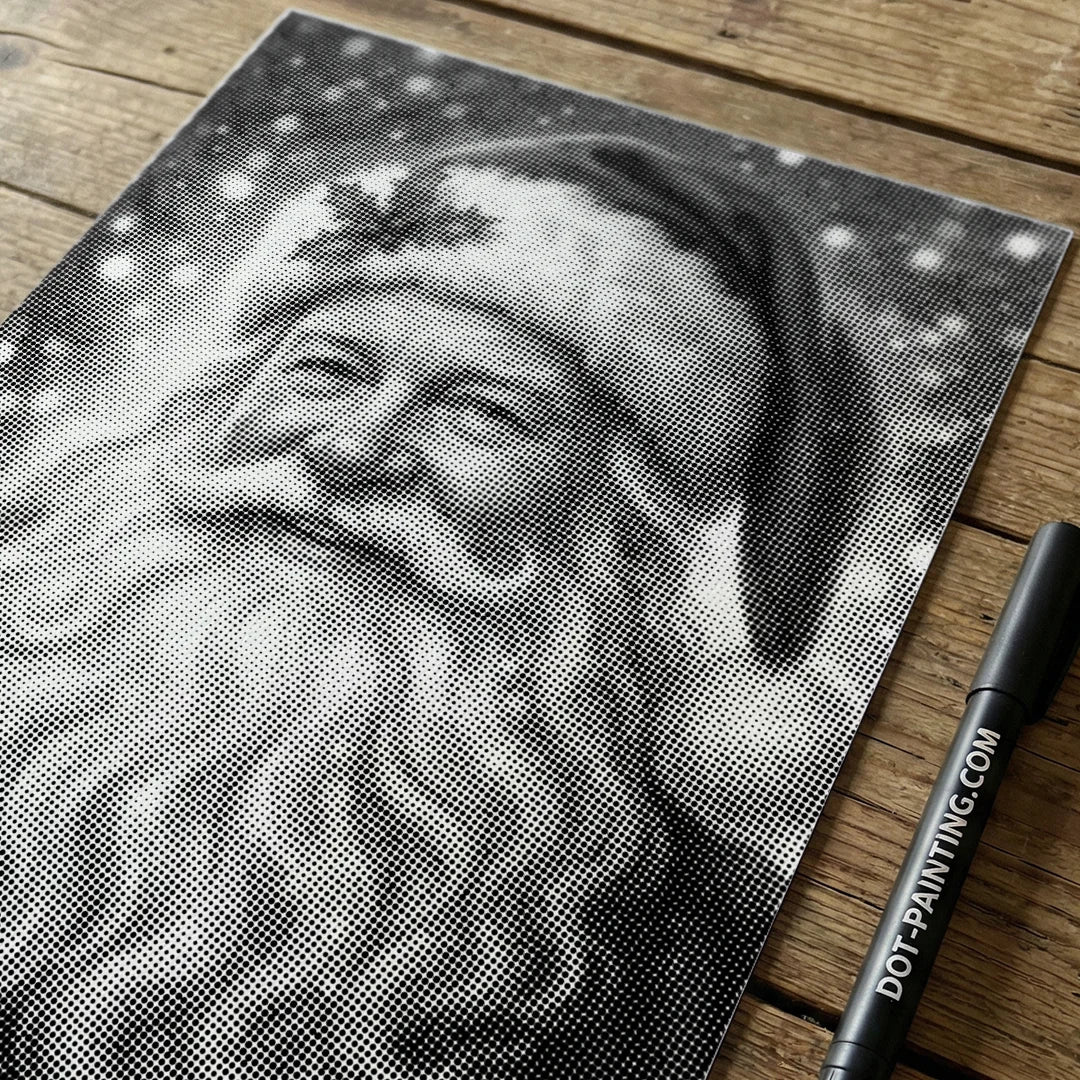 Pittura di Babbo Natale a 4 punti