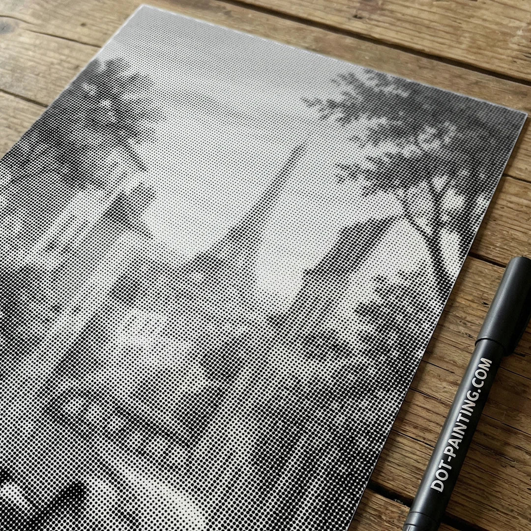 Vecchio scarabeo nella pittura a punti di Parigi