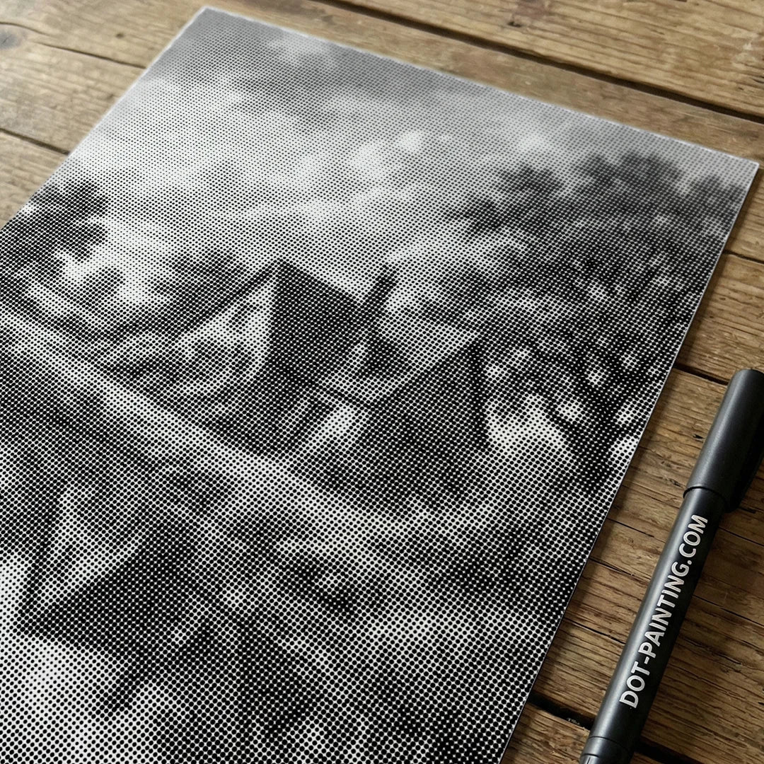 Casa sulla brughiera Dot Painting