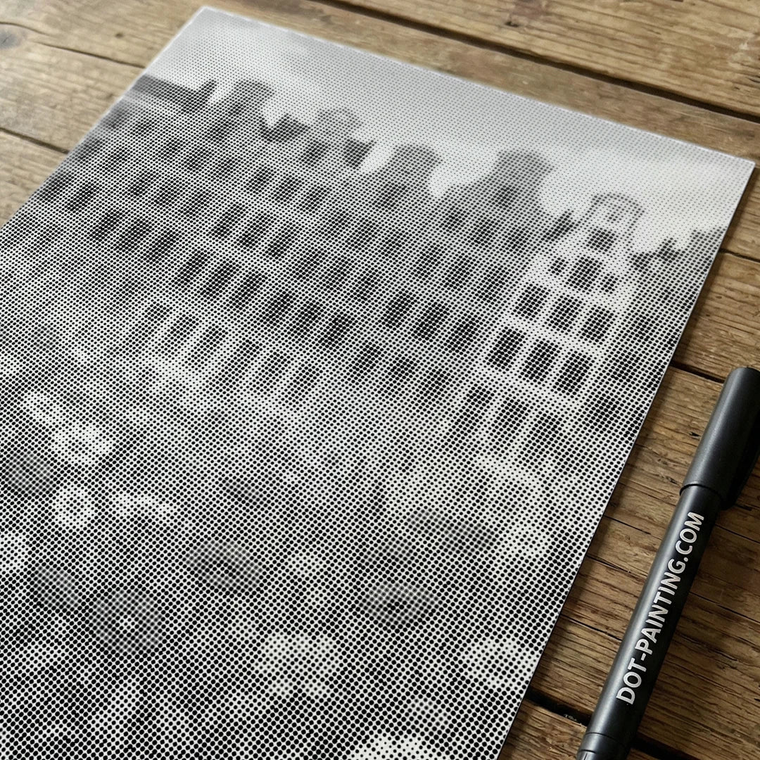 Pittura a punti del mercato dei fiori di Amsterdam